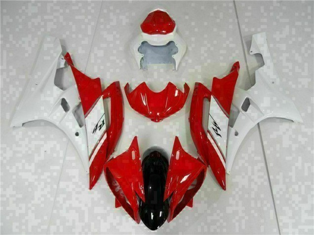 Aftermarket Red White 06-07 Yamaha YZF R6 Full Fairing Kit Sale Aftermarket Red White 06-07 Yamaha YZF R6 Full Fairing Kit Sale