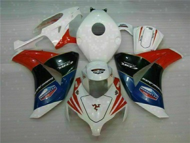 Aftermarket Red White 08-11 Honda CBR1000RR Complete ABS Motorcycle Fairings Sale