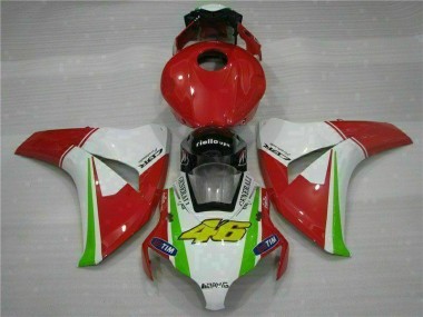 Aftermarket Red White 08-11 Honda CBR1000RR Injection Motorcycle Fairings Sale