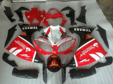 Aftermarket Red White and Black Graphic 09-11 Yamaha YZF R1 Motorcycle Fairings Sale