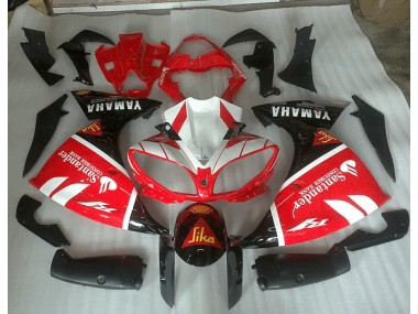 Aftermarket Red White and Black Graphic 12-14 Yamaha YZF R1 Motorcycle Fairings Sale