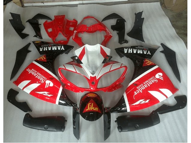 Aftermarket Red White and Black Graphic 12-14 Yamaha YZF R1 Motorcycle Fairings Sale Aftermarket Red White and Black Graphic 12-14 Yamaha YZF R1 Motorcycle Fairings Sale