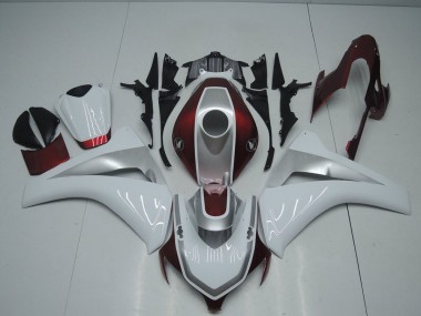 Aftermarket Red White and Silver 08-11 Honda CBR1000RR Motorcycle Fairings Sale