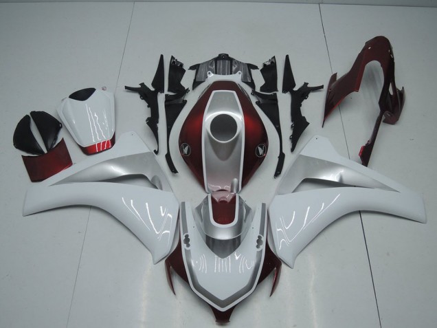Aftermarket Red White and Silver 08-11 Honda CBR1000RR Motorcycle Fairings Sale