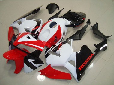 Aftermarket Red White Black 05-06 Honda CBR600RR Fairing Kit Sale
