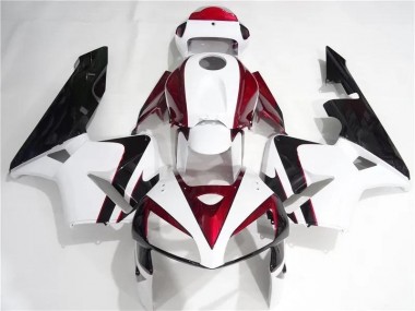 Aftermarket Red White Black 05-06 Honda CBR600RR Motorcycle Fairings Sale