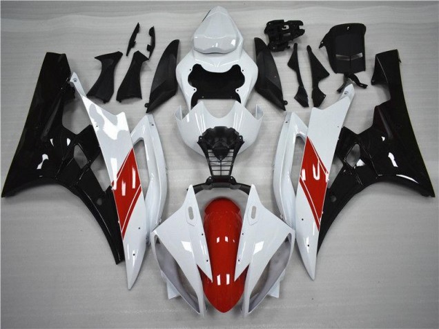 Aftermarket Red White Black 06-07 Yamaha YZF R6 Motorcycle Fairings Sale Aftermarket Red White Black 06-07 Yamaha YZF R6 Motorcycle Fairings Sale