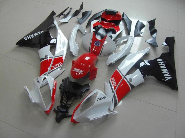 Aftermarket Red White Black 08-16 Yamaha YZF R6 Full Fairing Kit Sale Aftermarket Red White Black 08-16 Yamaha YZF R6 Full Fairing Kit Sale