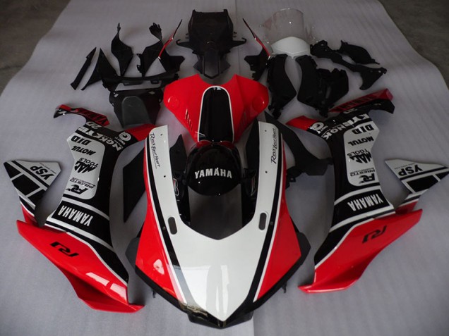 Aftermarket Red White Black 15-19 Yamaha YZF R1 Motorcycle Fairings Sale Aftermarket Red White Black 15-19 Yamaha YZF R1 Motorcycle Fairings Sale