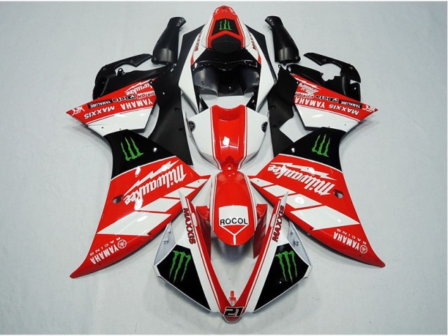 Aftermarket Red White Rocol 12-14 Yamaha YZF R1 Motorcycle Fairings Sale Aftermarket Red White Rocol 12-14 Yamaha YZF R1 Motorcycle Fairings Sale