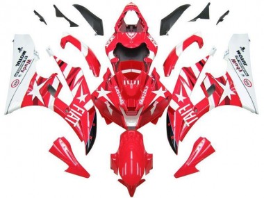 Aftermarket Red White Star Fiat 06-07 Yamaha YZF R6 Motorcycle Fairings Sale
