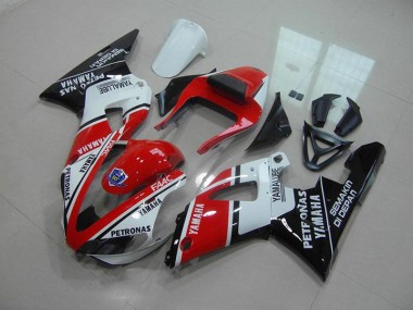 Aftermarket Red White Yamalube 00-01 Yamaha YZF R1 Motorcycle Fairings Sale