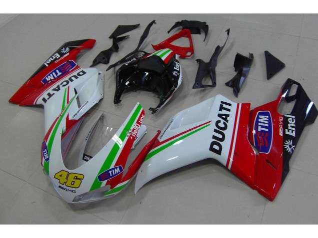 Aftermarket Red White Yellow 46 07-12 Ducati 848 1098 1198 Motorcycle Fairings Sale Aftermarket Red White Yellow 46 07-12 Ducati 848 1098 1198 Motorcycle Fairings Sale