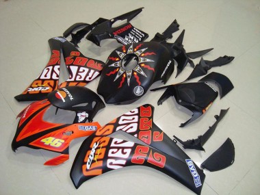 Aftermarket Rossi Matte Black 08-11 Honda CBR1000RR Motorcycle Fairings Sale