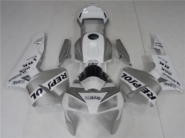 Aftermarket Silve White Black 03-04 Honda CBR600RR Motorcycle Fairings Sale Aftermarket Silve White Black 03-04 Honda CBR600RR Motorcycle Fairings Sale