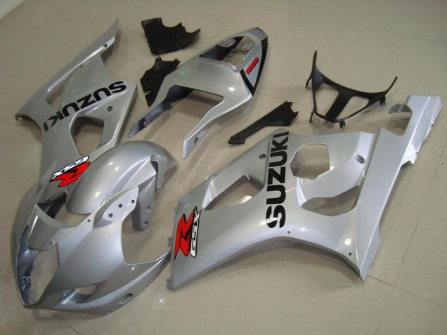 Aftermarket Silver 03-04 Suzuki GSXR 1000 Motorcycle Fairings Sale Aftermarket Silver 03-04 Suzuki GSXR 1000 Motorcycle Fairings Sale