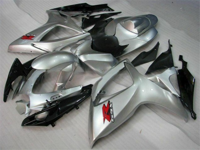 Aftermarket Silver 06-07 Suzuki GSXR 600/750 Motorcycle Fairings Sale Aftermarket Silver 06-07 Suzuki GSXR 600/750 Motorcycle Fairings Sale