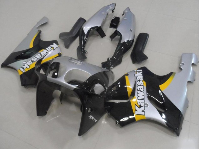 Aftermarket Silver and Black 96-02 Kawasaki Ninja ZX7R 1996-2002 Silver and Black Kawasaki Ninja ZX7R Motorcycle Fairings Sale Aftermarket Silver and Black 96-02 Kawasaki Ninja ZX7R 1996-2002 Silver and Black Kawasaki Ninja ZX7R Motorcycle Fairings Sale