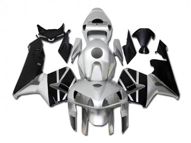 Aftermarket Silver Black 05-06 Honda CBR600RR Plastics Motorcycle Fairings Sale