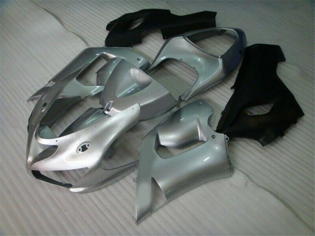 Aftermarket Silver Black 05-06 Kawasaki Ninja ZX6R Motorcycle Fairings Sale Aftermarket Silver Black 05-06 Kawasaki Ninja ZX6R Motorcycle Fairings Sale
