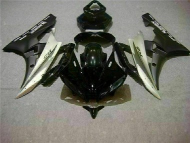 Aftermarket Silver Black 06-07 Yamaha YZF R6 Full Fairing Kit Sale