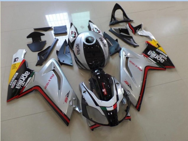 Aftermarket Silver Black Red 06-11 Aprilia RS125 Motorcycle Fairings Sale Aftermarket Silver Black Red 06-11 Aprilia RS125 Motorcycle Fairings Sale