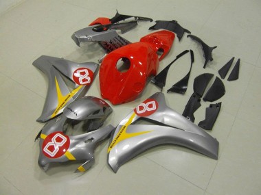Aftermarket Silver Red 8 08-11 Honda CBR1000RR Motorcycle Fairings Sale