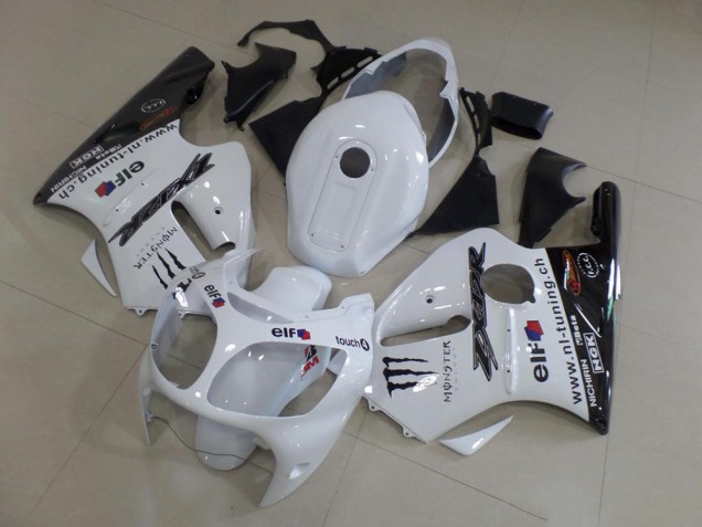 Aftermarket White 00-01 Kawasaki Ninja ZX12R 2000-2001 White Kawasaki Ninja ZX12R Motorcycle Fairings Sale