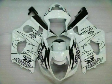 Aftermarket White 03-04 Suzuki GSXR 1000 Full Fairing Kit Sale