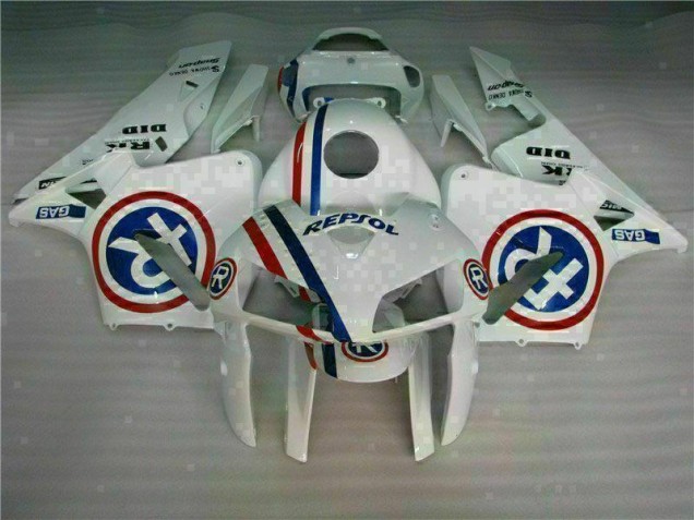 Aftermarket White 05-06 Honda CBR600RR Plastics Fairing Kit Sale