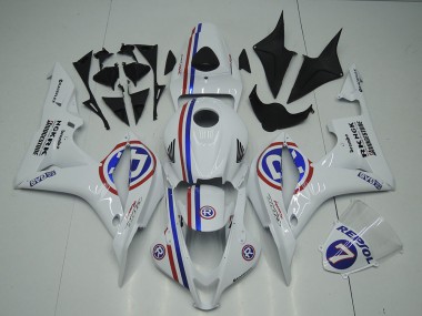 Aftermarket White 07-08 Honda CBR600RR Motorcycle Fairings Sale