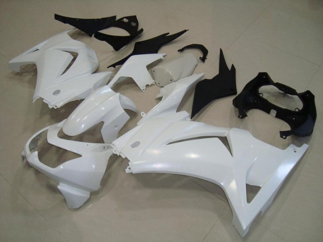 Aftermarket White 08-12 Kawasaki Ninja ZX250R 2008-2012 White Kawasaki Ninja ZX250R Motorcycle Fairings Sale Aftermarket White 08-12 Kawasaki Ninja ZX250R 2008-2012 White Kawasaki Ninja ZX250R Motorcycle Fairings Sale