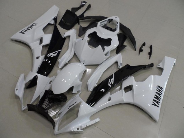 Aftermarket White and Black 06-07 Yamaha YZF R6 Motorcycle Fairings Sale Aftermarket White and Black 06-07 Yamaha YZF R6 Motorcycle Fairings Sale