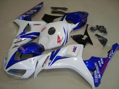 Aftermarket White and Blue 06-07 Honda CBR1000RR Motorcycle Fairings Sale