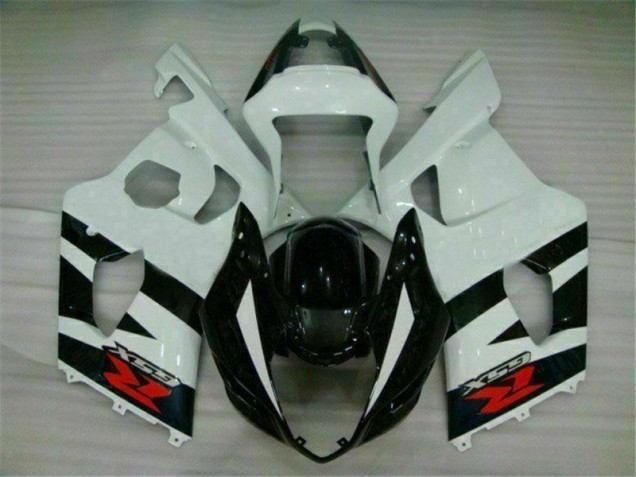 Aftermarket White Black 03-04 Suzuki GSXR 1000 Full Fairing Kit Sale Aftermarket White Black 03-04 Suzuki GSXR 1000 Full Fairing Kit Sale