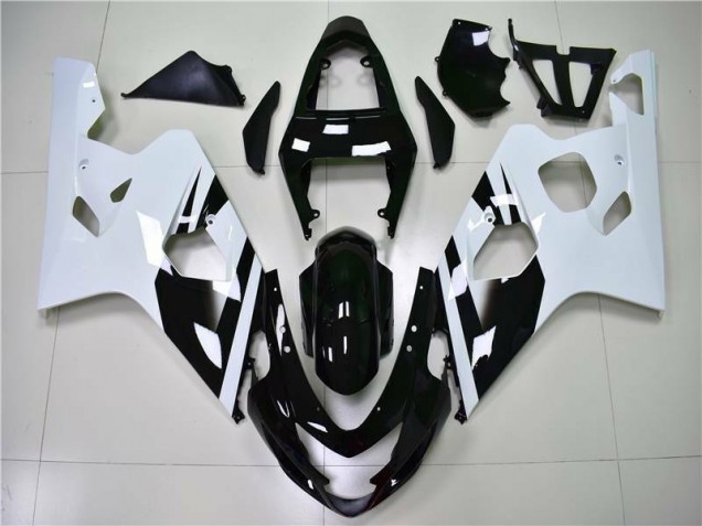 Aftermarket White Black 04-05 Suzuki GSXR 600/750 Motorcycle Fairings Sale Aftermarket White Black 04-05 Suzuki GSXR 600/750 Motorcycle Fairings Sale