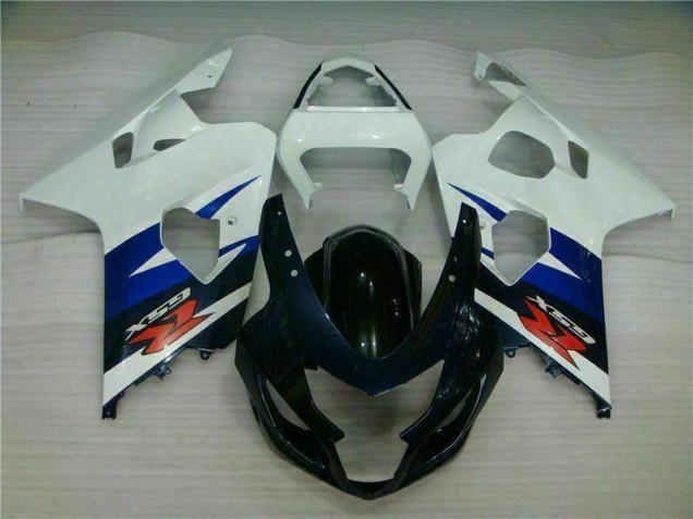 Aftermarket White Black 04-05 Suzuki GSXR 600/750 Plastics Fairing Kits Sale