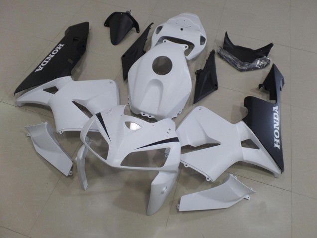 Aftermarket White Black 05-06 Honda CBR600RR Plastics Motorcycle Fairings Sale
