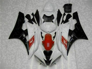 Aftermarket White Black 06-07 Yamaha YZF R6 Motorcycle Fairings Sale