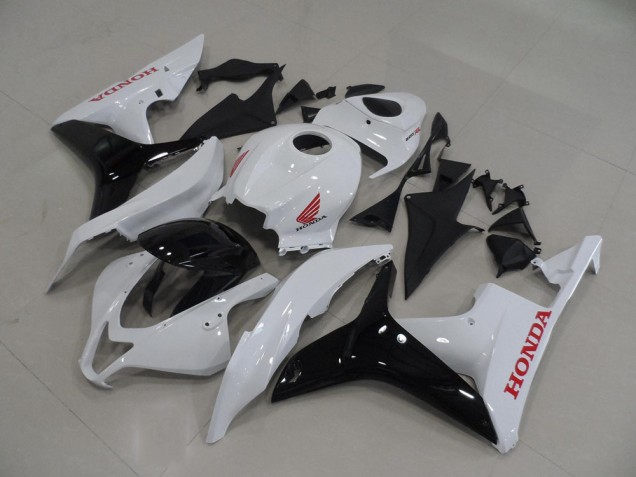 Aftermarket White Black 07-08 Honda CBR600RR Motorcycle Fairings Sale