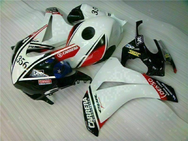 Aftermarket White Black 08-11 Honda CBR1000RR Complete Fairing Kit Sale