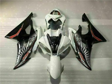Aftermarket White Black 08-16 Yamaha YZF R6 Abs Motorcycle Fairings Sale