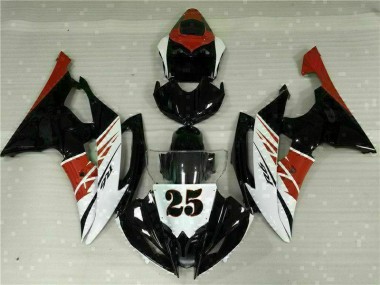 Aftermarket White Black 08-16 Yamaha YZF R6 Fairing Kit Sale