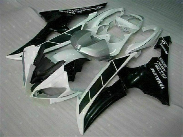 Aftermarket White Black 08-16 Yamaha YZF R6 Full Fairing Kit Sale Aftermarket White Black 08-16 Yamaha YZF R6 Full Fairing Kit Sale