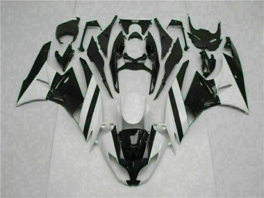 Aftermarket White Black 09-12 Kawasaki Ninja ZX6R Motorcycle Fairings Sale