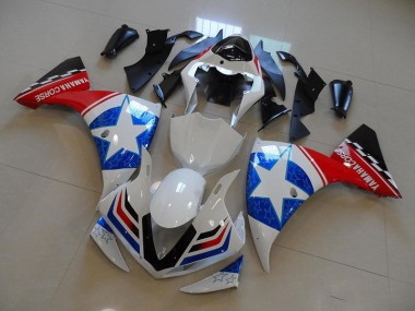 Aftermarket White Black Ducati Star 09-11 Yamaha YZF R1 Motorcycle Fairings Sale