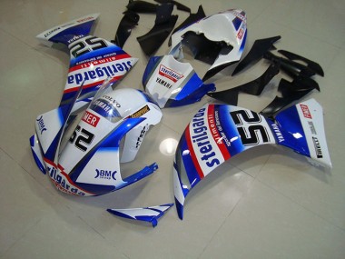 Aftermarket White Black Sterilgarda 12-14 Yamaha YZF R1 Motorcycle Fairings Sale
