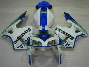 Aftermarket White Blue 05-06 Honda CBR600RR Motorcycle Fairings Sale