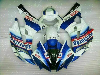 Aftermarket White Blue 06-07 Yamaha YZF R6 Motorcycle Fairings Sale