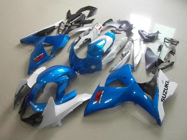 Aftermarket White Blue 09-16 Suzuki GSXR 1000 Motorcycle Fairings Sale Aftermarket White Blue 09-16 Suzuki GSXR 1000 Motorcycle Fairings Sale